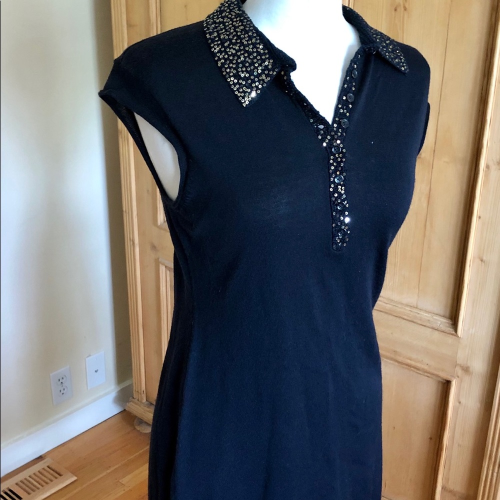 EUC Iisli Wool Knit Cap Sleeved Dress